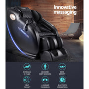 Livemor Massage Chair Electric Recliner Massager Black Ozeni MASCHR-SMT-O-FUBK