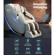 Livemor Massage Chair Electric Recliner Massager Grey Ozeni MASCHR-SMT-O-NVCR