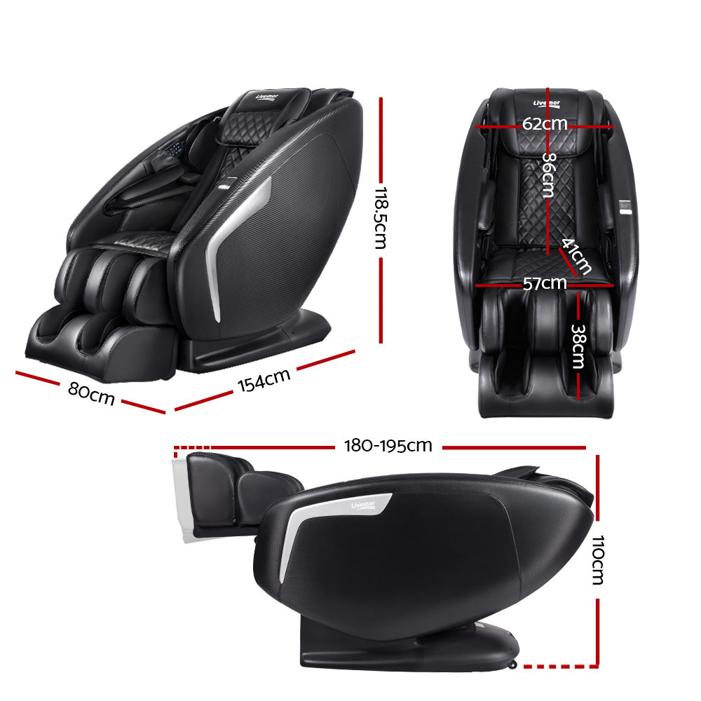 Livemor 3D Massage Chair Electric Recliner Massager Delmue MASCHR-TOP-D-FUBK