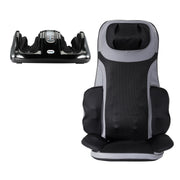 Livemor 8-nodes Full Back Massage Seat Cushion Heating With Foot Massagers MASSAGE-11-BARON-BK