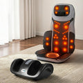 Livemor Full Back Massage Seat Cushion Heating With Kneading Foot Massagers MASSAGE-188-BARON-BK