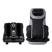 Livemor Massage Cushion Heating Massage Seats With Calf Foot Massager MASSAGE-LF03-BARON-BK