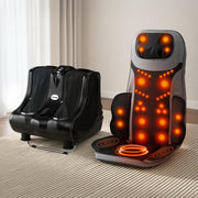 Livemor Massage Cushion Heating Massage Seats With Calf Foot Massager MASSAGE-LF03-BARON-BK