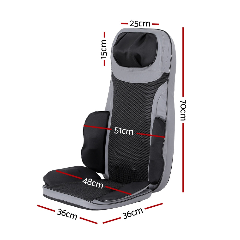 Livemor 8-nodes Full Back Massage Cushion Heating Massage Seats MASSAGE-SEAT-BARON-BK