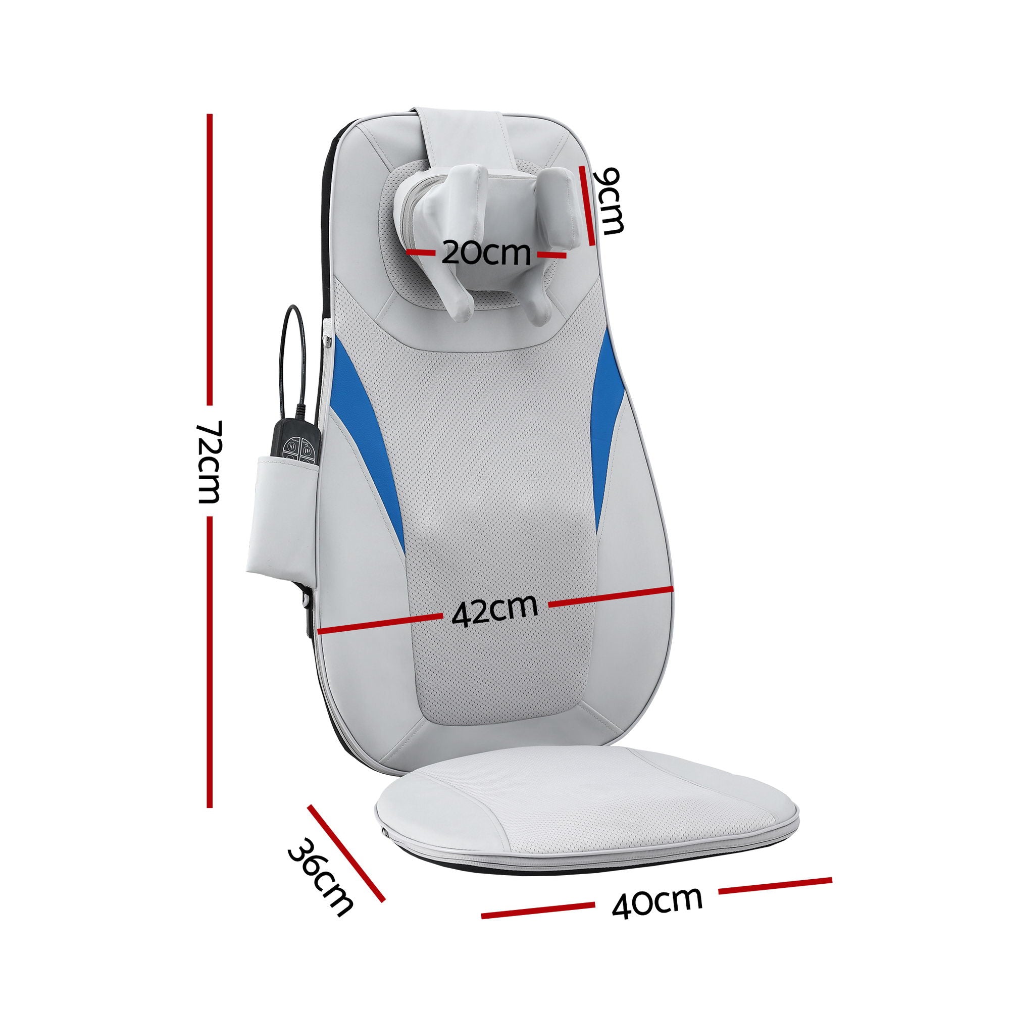Livemor Full Back Massage Cushion 3D Kneading Heating Massage Seats MASSAGE-SEAT-BIRO-GY