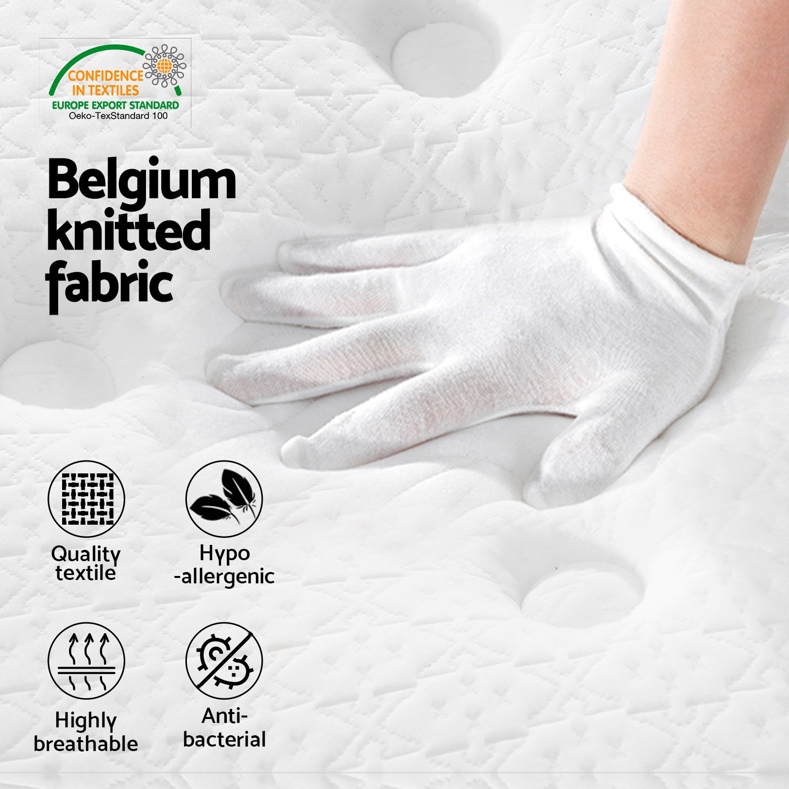 Giselle Bedding 21cm Mattress Euro Top Double MATTRESS-0505-BET21-D