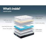 Giselle Bedding 21cm Mattress Euro Top Single MATTRESS-0505-BET21-S