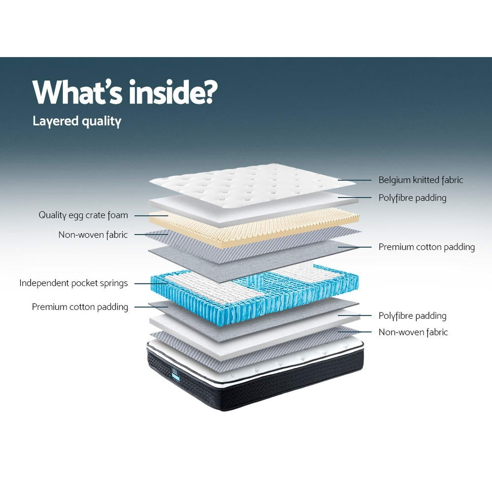Giselle Bedding 21cm Mattress Euro Top Single MATTRESS-0505-BET21-S