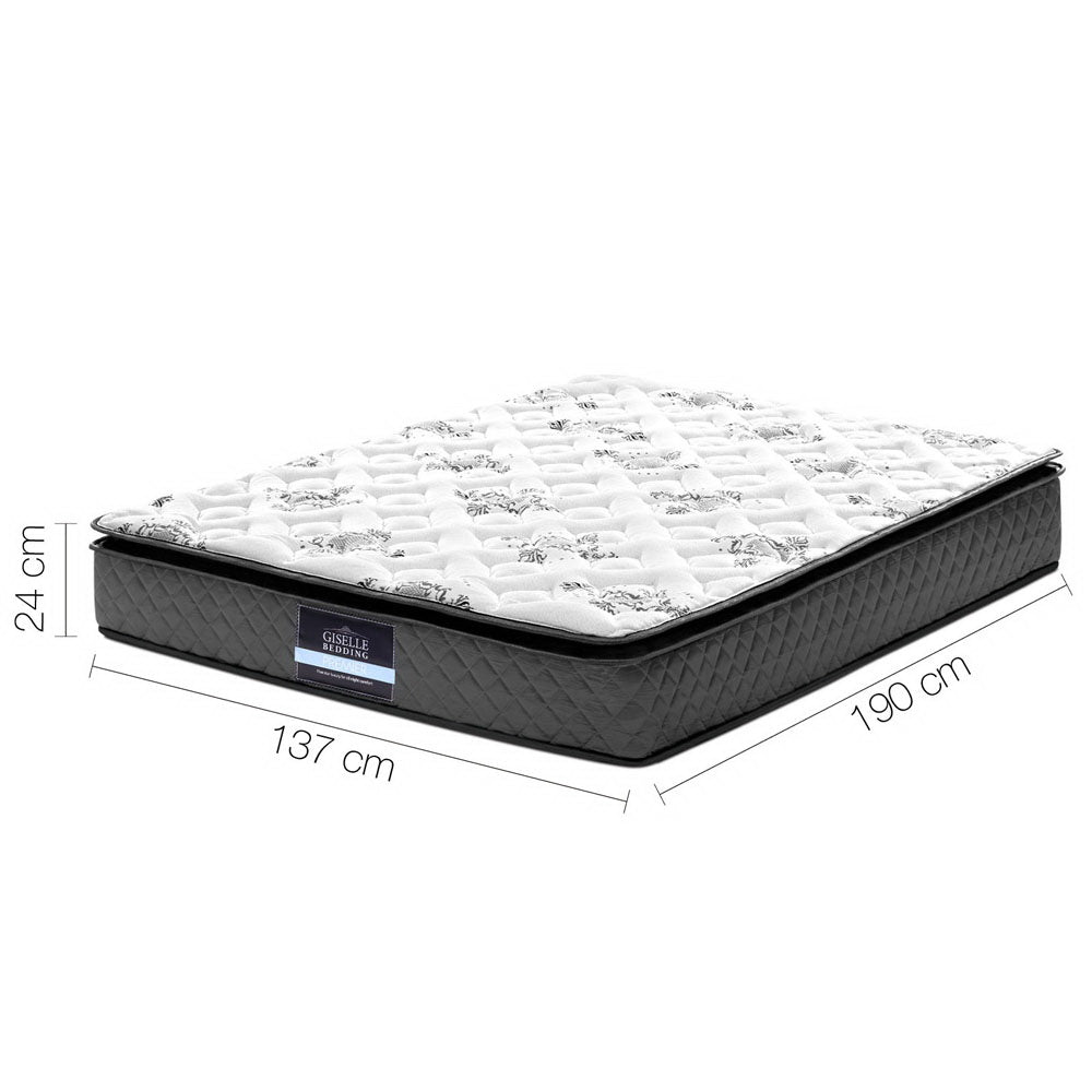 Giselle Bedding 24cm Mattress Pillow Top Double MATTRESS-0757-PT-D