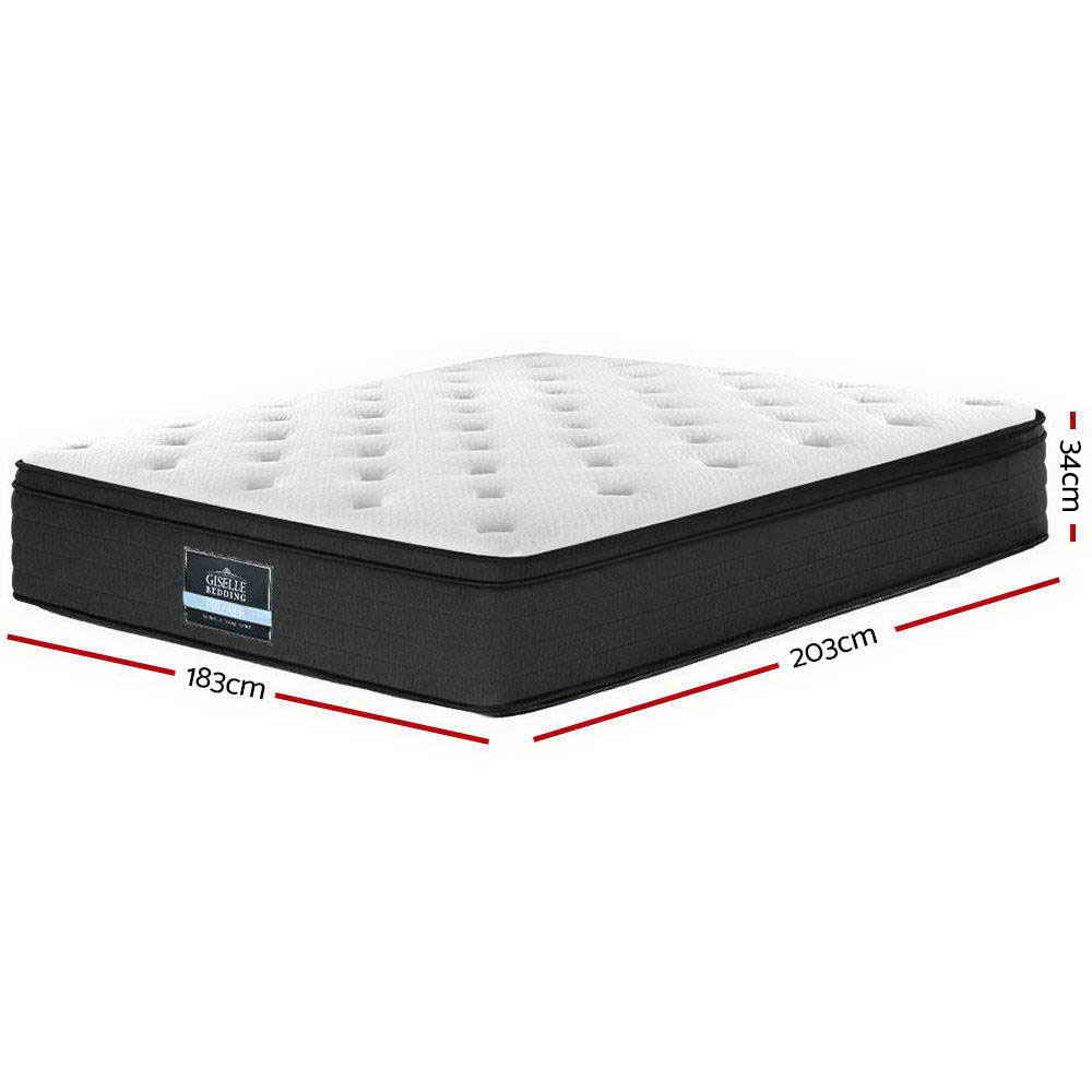 Giselle Bedding 34cm Mattress Euro Top King MATTRESS-0808-K183