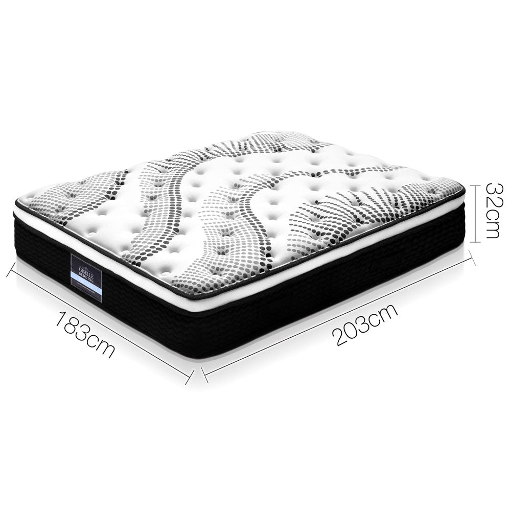 Giselle Bedding 32cm Mattress Euro Top King MATTRESS-0907-K