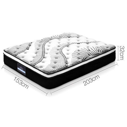 Giselle Bedding 32cm Mattress Euro Top Queen MATTRESS-0907-Q