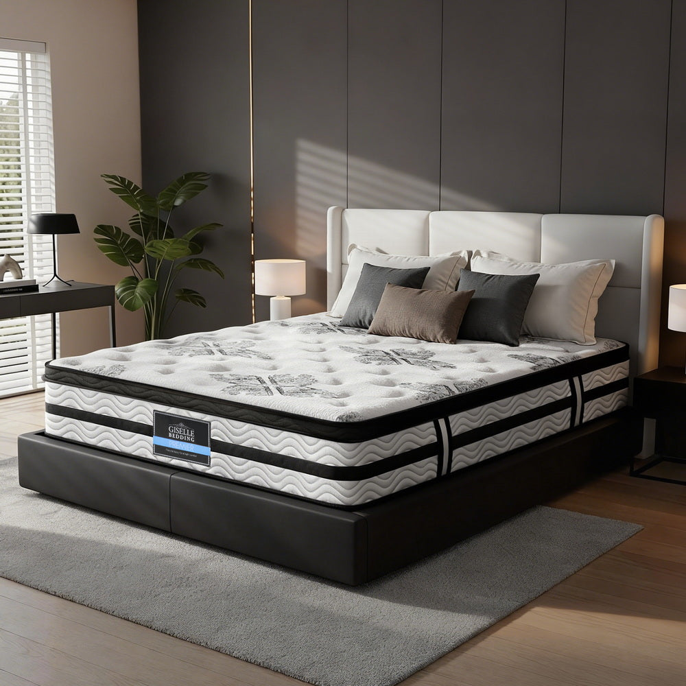 Giselle Bedding 34cm Mattress Euro Top Pocket Spring Double MATTRESS-0908-DOUBLE