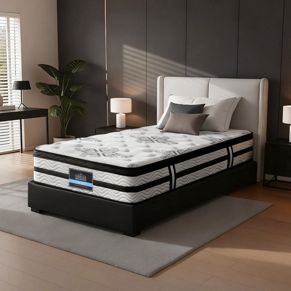 Giselle Bedding 34cm Mattress Euro Top Pocket Spring Single MATTRESS-0908-SINGLE