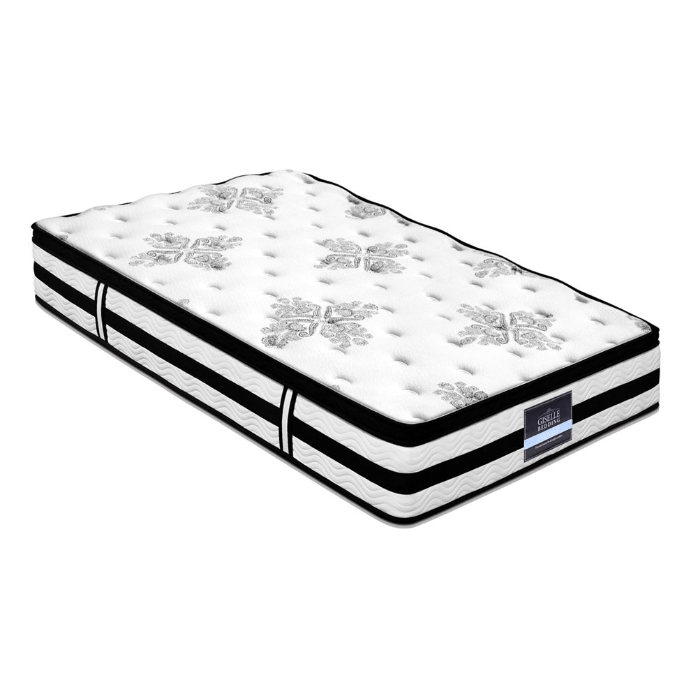 Giselle Bedding 34cm Mattress Euro Top Pocket Spring Single MATTRESS-0908-SINGLE