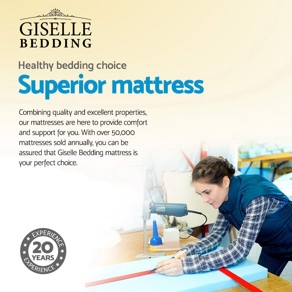 Giselle Bedding 34cm Mattress Cool Gel Memory Foam Double MATTRESS-0909-DOUBLE