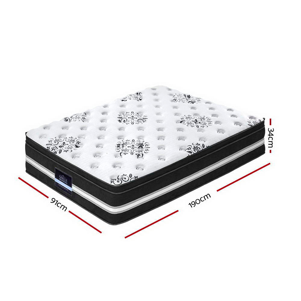 Giselle Bedding 34cm Mattress Cool Gel Memory Foam Single MATTRESS-0909-SINGLE