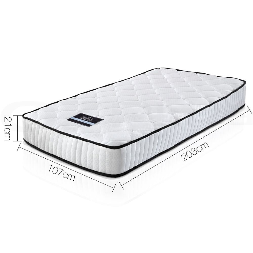 Giselle Bedding 21cm Mattress Tight Top King Single MATTRESS-21-KS