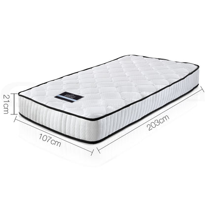 Giselle Bedding 21cm Mattress Tight Top King Single MATTRESS-21-KS