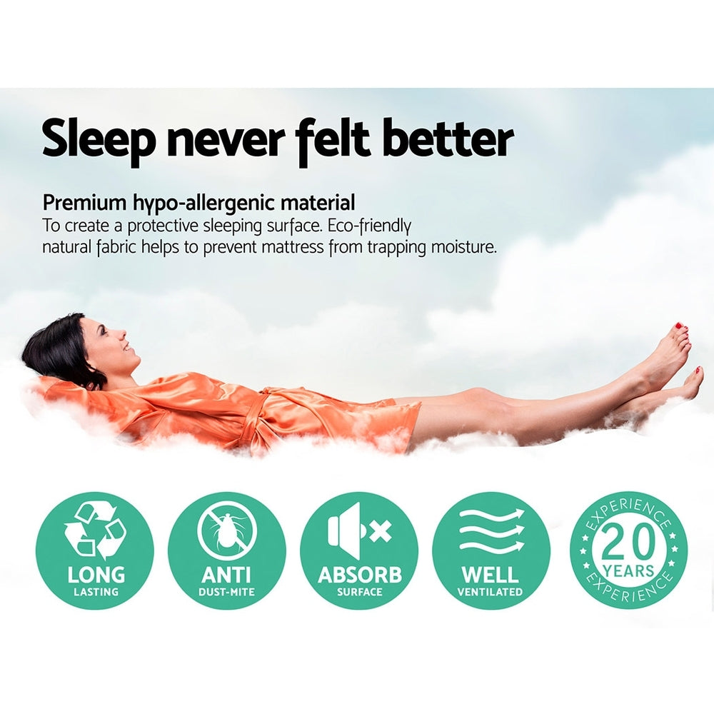 Giselle Bedding 21cm Mattress Tight Top King Single MATTRESS-21-KS