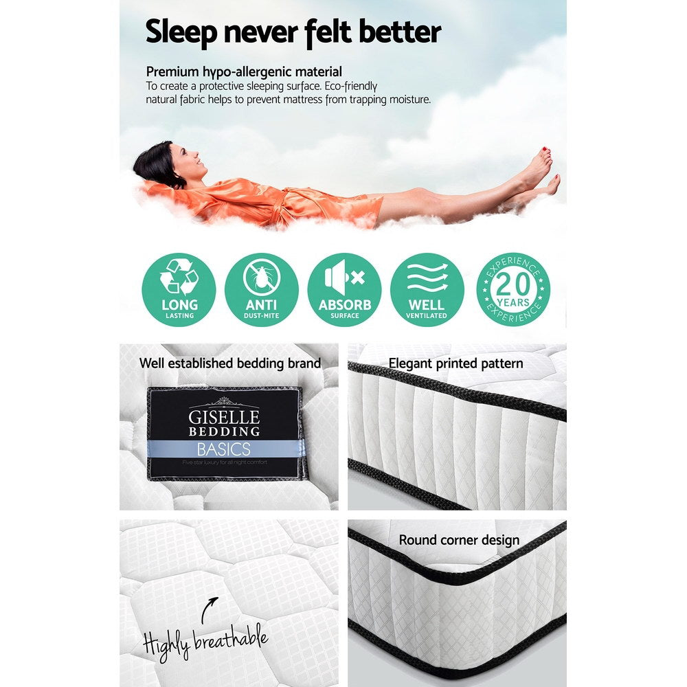 Giselle Bedding 21cm Mattress Tight Top Queen MATTRESS-21-Q