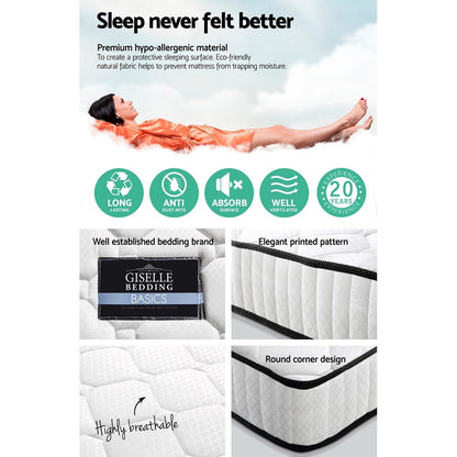 Giselle Bedding 21cm Mattress Tight Top Queen MATTRESS-21-Q