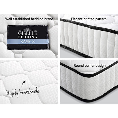 Giselle Bedding 21cm Mattress Tight Top Single MATTRESS-21-S