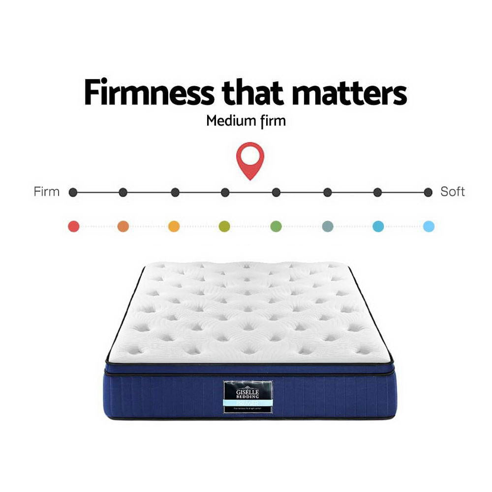 Giselle Bedding 34cm Mattress Cool Gel Memory Foam 7 Zone Double MATTRESS-8602-D137