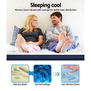Giselle Bedding 34cm Mattress Cool Gel Memory Foam 7 Zone Double MATTRESS-8602-D137