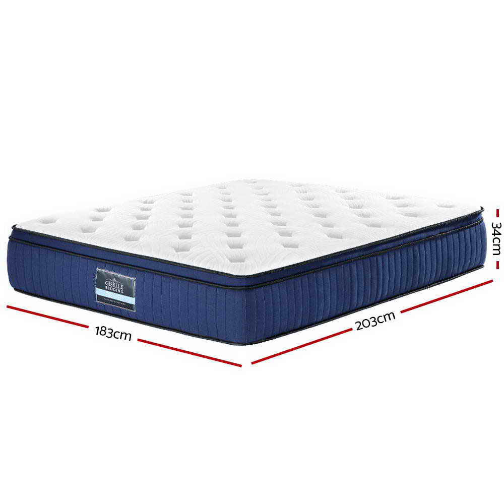 Giselle Bedding 34cm Mattress Cool Gel Memory Foam 7 Zone King MATTRESS-8602-K183