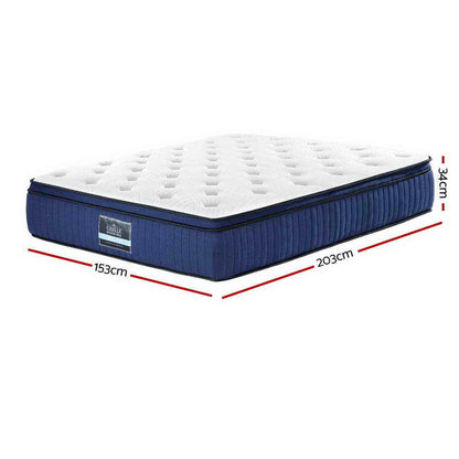 Giselle Bedding 34cm Mattress Cool Gel Memory Foam 7 Zone Queen MATTRESS-8602-Q153