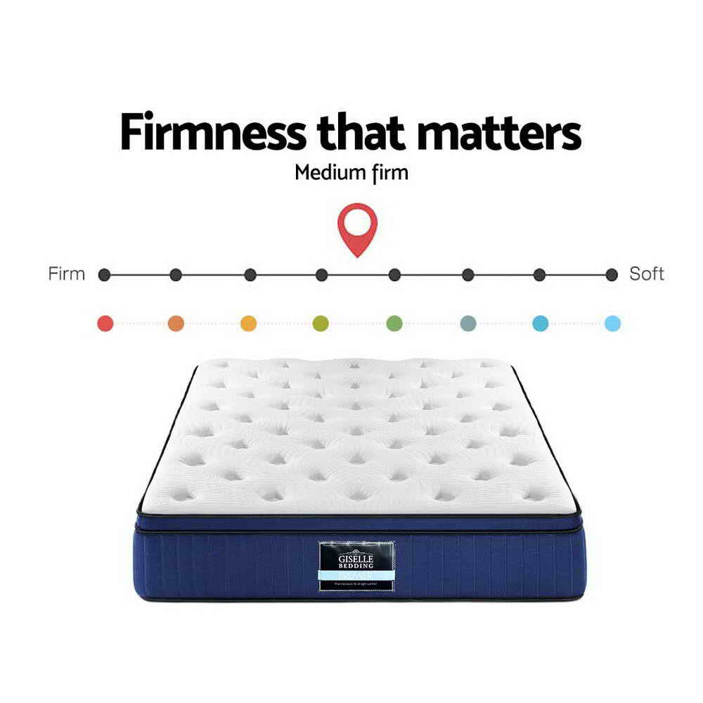 Giselle Bedding 34cm Mattress Cool Gel Memory Foam 7 Zone Queen MATTRESS-8602-Q153