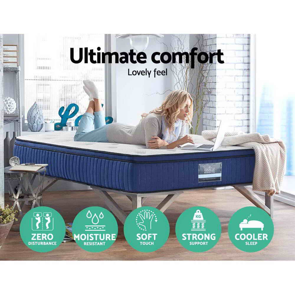Giselle Bedding 34cm Mattress Cool Gel Memory Foam 7 Zone Queen MATTRESS-8602-Q153