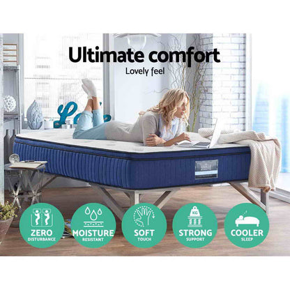 Giselle Bedding 34cm Mattress Cool Gel Memory Foam 7 Zone Queen MATTRESS-8602-Q153