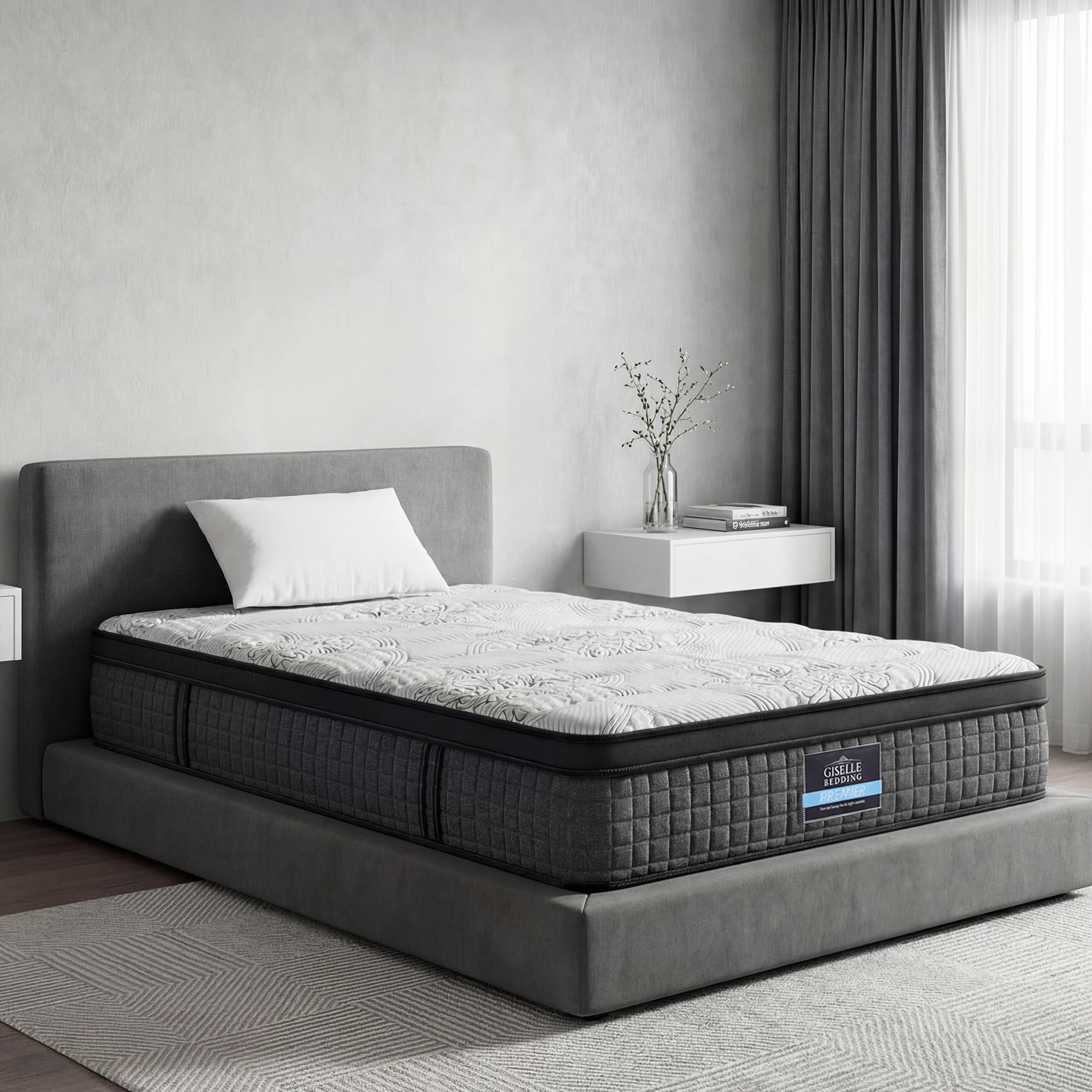 Giselle Bedding 34cm Mattress 9 Zone Latex Foam King Single MATTRESS-B-0001-KS