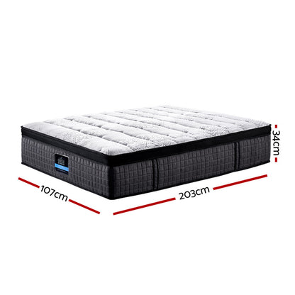Giselle Bedding 34cm Mattress 9 Zone Latex Foam King Single MATTRESS-B-0001-KS