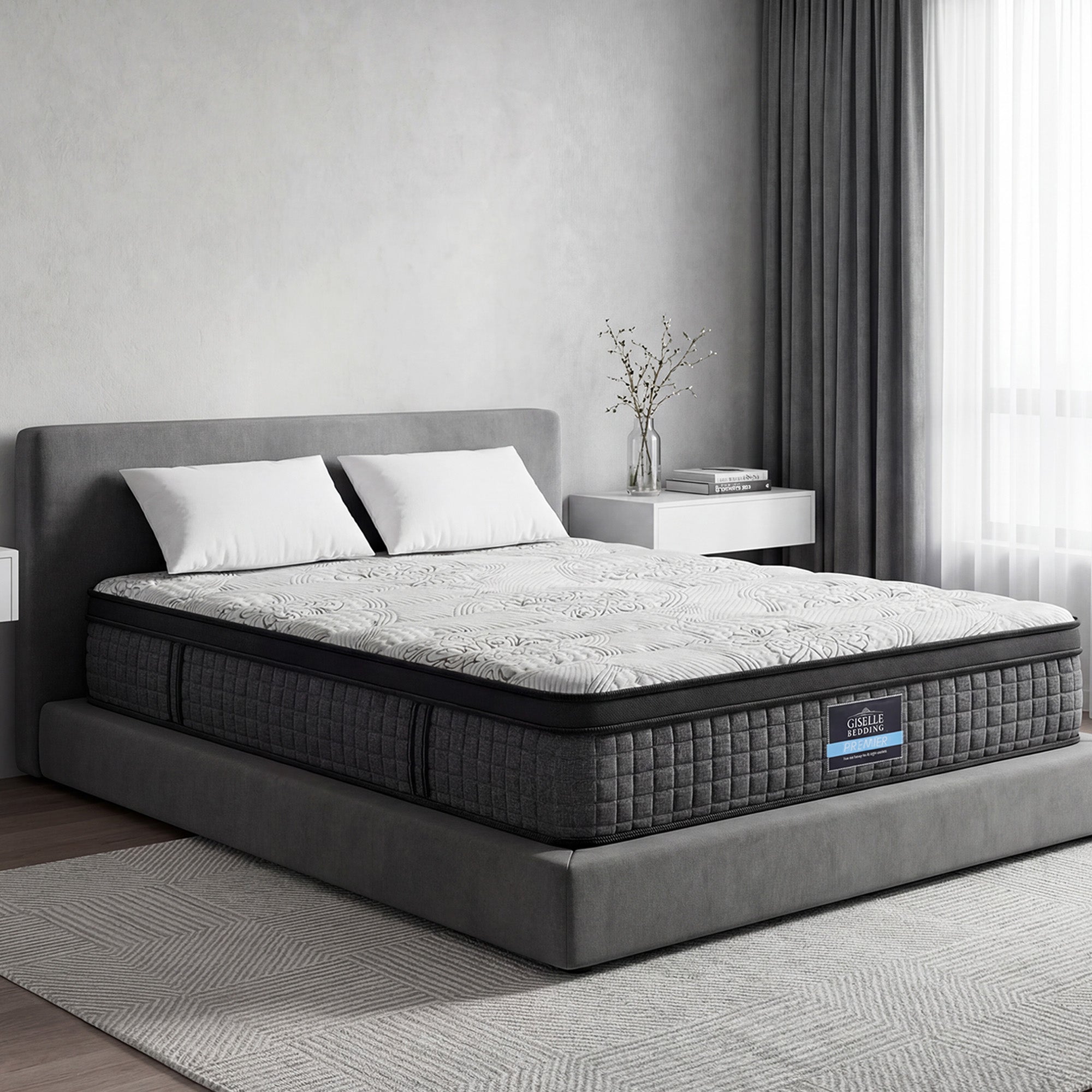 Giselle Bedding 34cm Mattress 9 Zone Latex Foam Queen MATTRESS-B-0001-Q