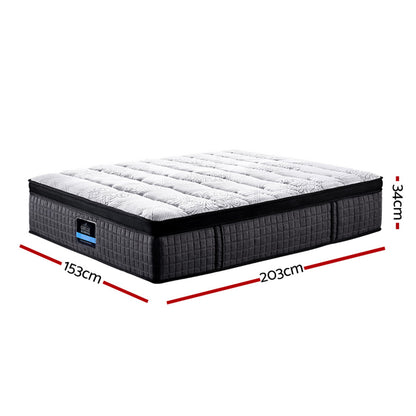 Giselle Bedding 34cm Mattress 9 Zone Latex Foam Queen MATTRESS-B-0001-Q