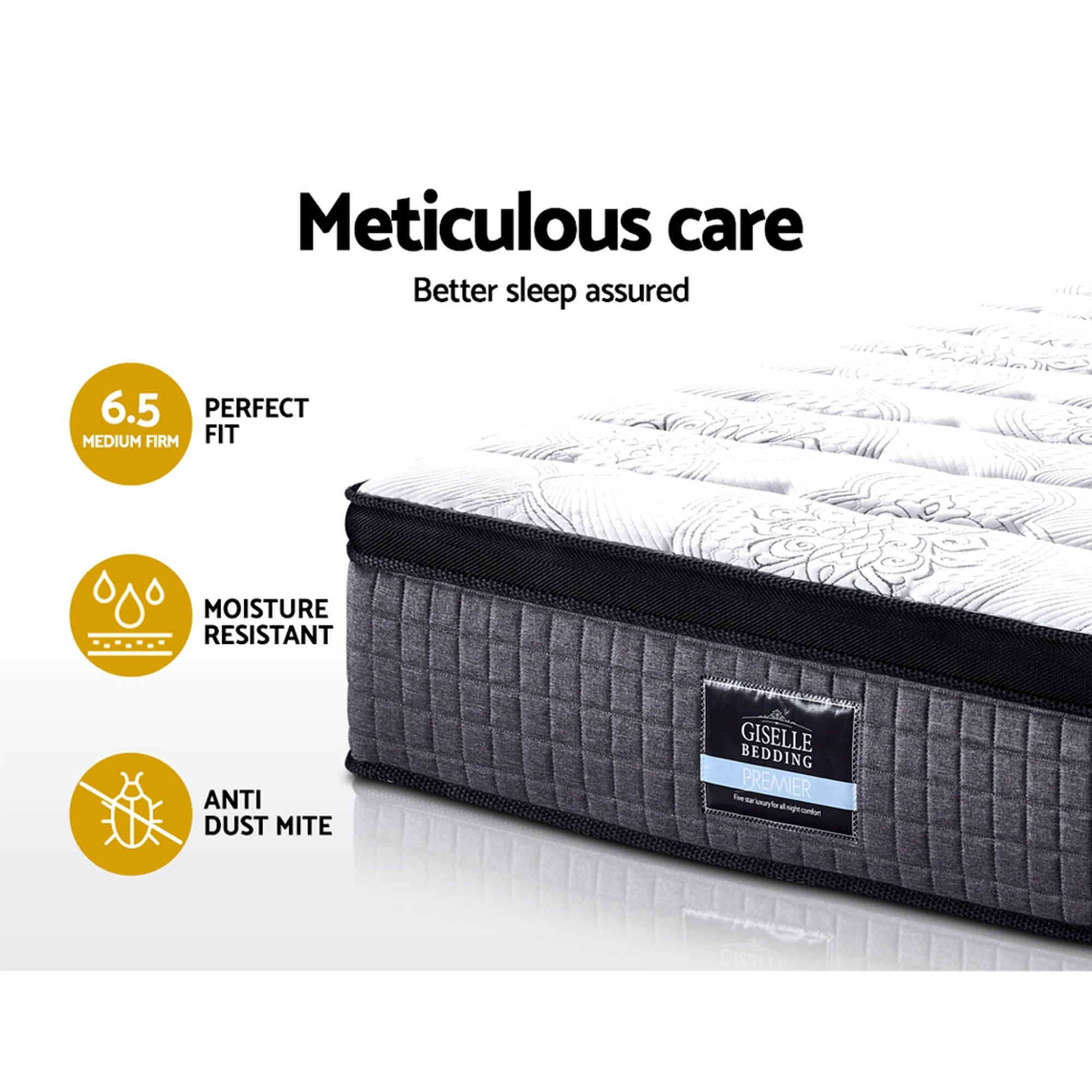 Giselle Bedding 34cm Mattress 9 Zone Latex Foam Queen MATTRESS-B-0001-Q