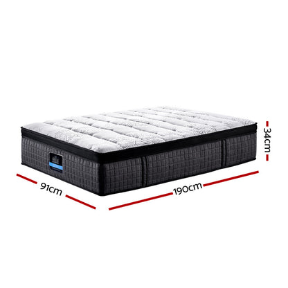 Giselle Bedding 34cm Mattress 9 Zone Latex Foam Single MATTRESS-B-0001-S