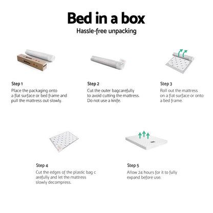 Giselle Bedding 13cm Mattress Tight Top Double MATTRESS-B-13D-WH-D