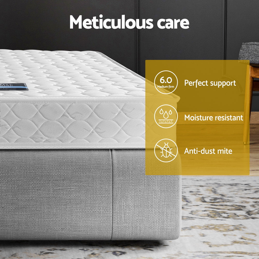 Giselle Bedding 13cm Mattress Tight Top Single MATTRESS-B-13D-WH-S