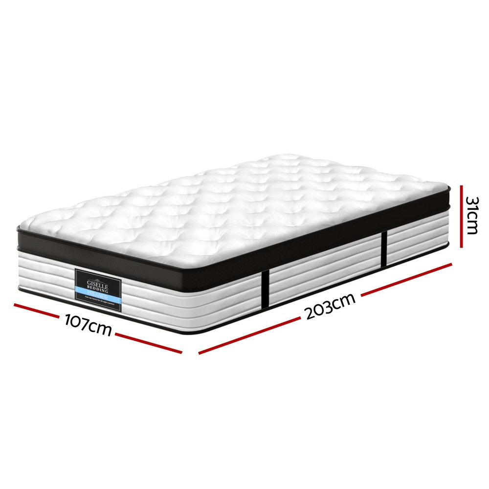 Giselle Bedding 31cm Mattress Euro Top King Single MATTRESS-B-BET-KS