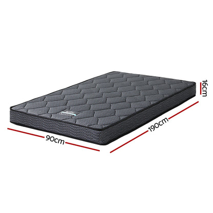 16cm Mattress Giselle Bonnell Spring Single MATTRESS-B-BN16-S