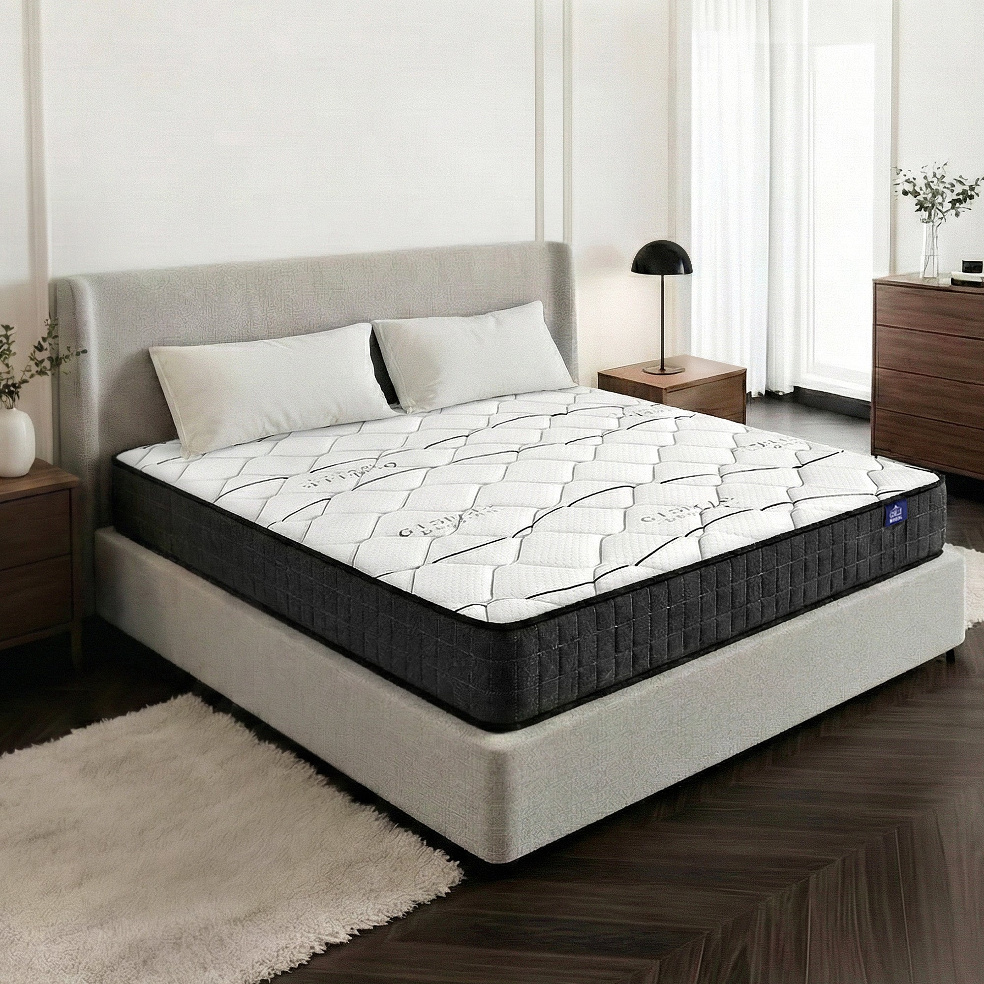 Giselle Bedding 16cm Mattress Medium Firm King MATTRESS-B-GLAY-K