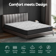 Giselle Bedding 16cm Mattress Medium Firm King MATTRESS-B-GLAY-K