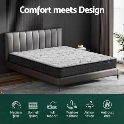 Giselle Bedding 16cm Mattress Medium Firm King MATTRESS-B-GLAY-K