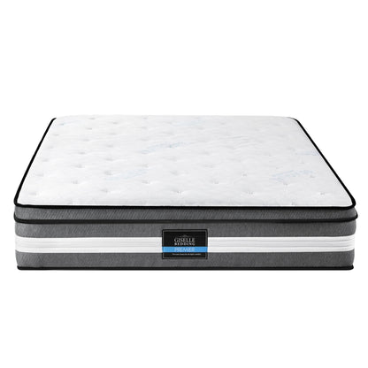 Giselle Bedding 30cm Mattress Gel Foam Pocket Spring Double MATTRESS-B-LVORY-30-D