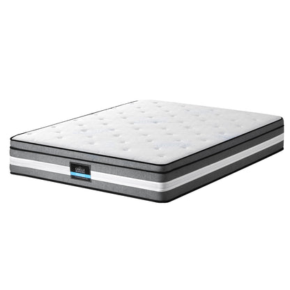 Giselle Bedding 30cm Mattress Gel Foam Pocket Spring King MATTRESS-B-LVORY-30-K