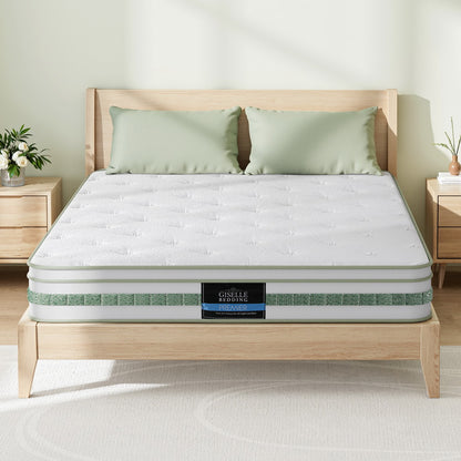 20cm Giselle Mattress Double Green Tea Mattresses MATTRESS-B-MINT-20-D